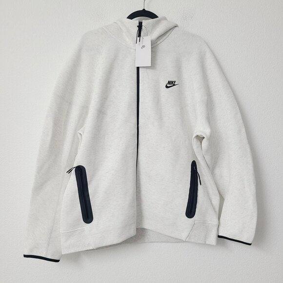 Nike Tech Fleece Windrunner Hoodie Sweater FB7921-051 Size XXL Birch Heather